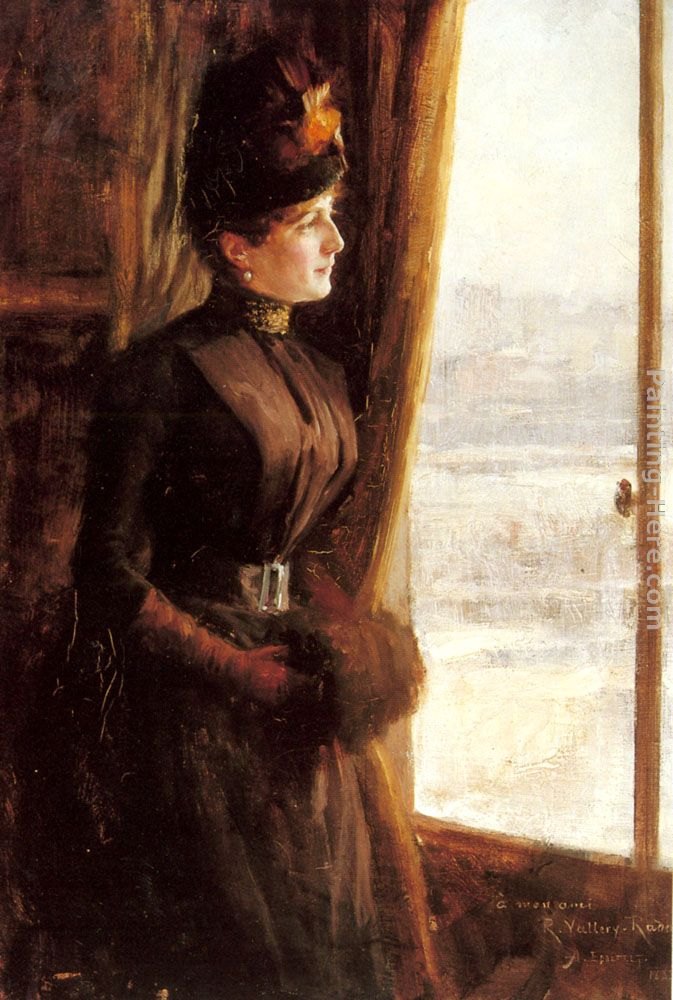 Albert Edelfelt A Portrait of Madame Vallery-Radot